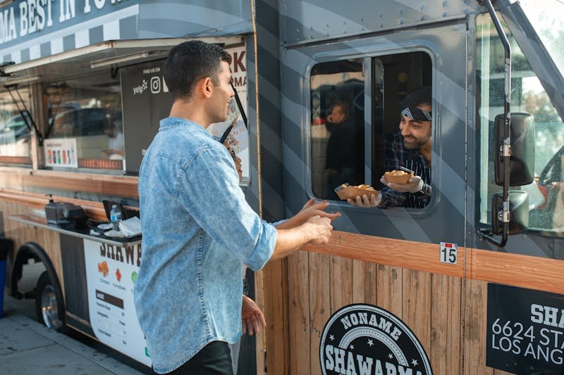 Terminal de paiement food truck marché Belgique